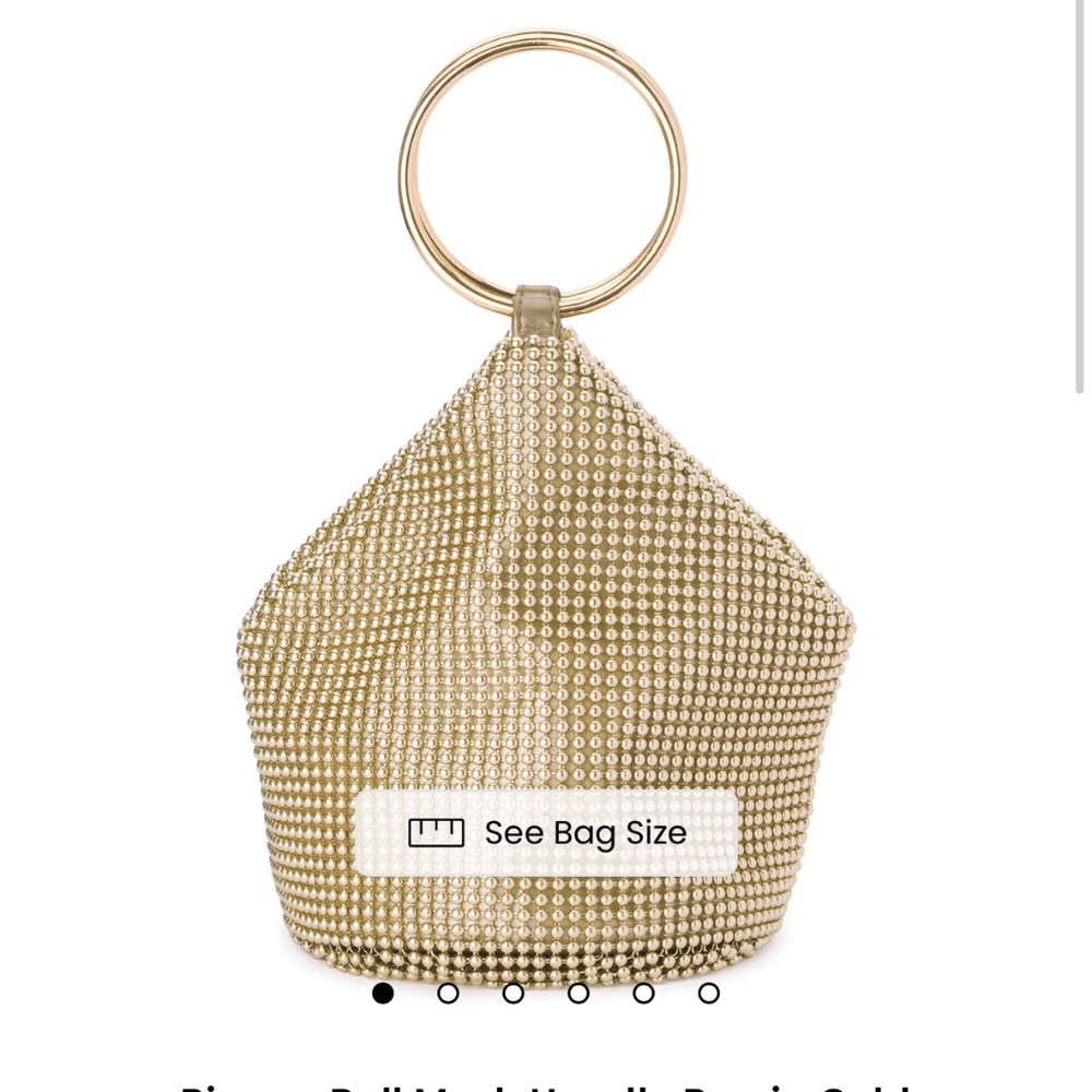 BRAND NEW - Olga Berg Mesh Handle Bag